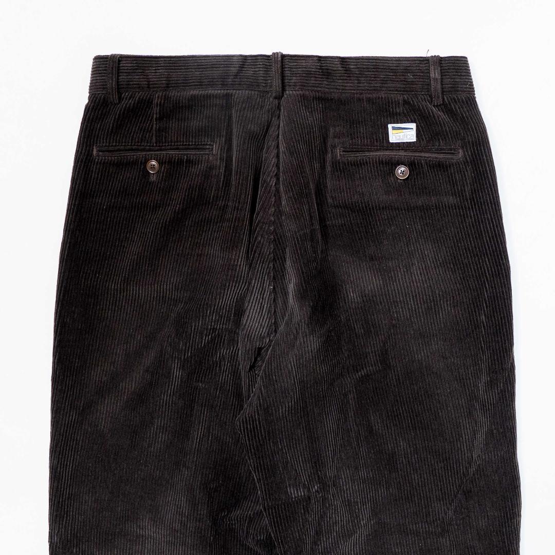 ラフ NAUTICA ダークブラウン コーデュロイスラックス