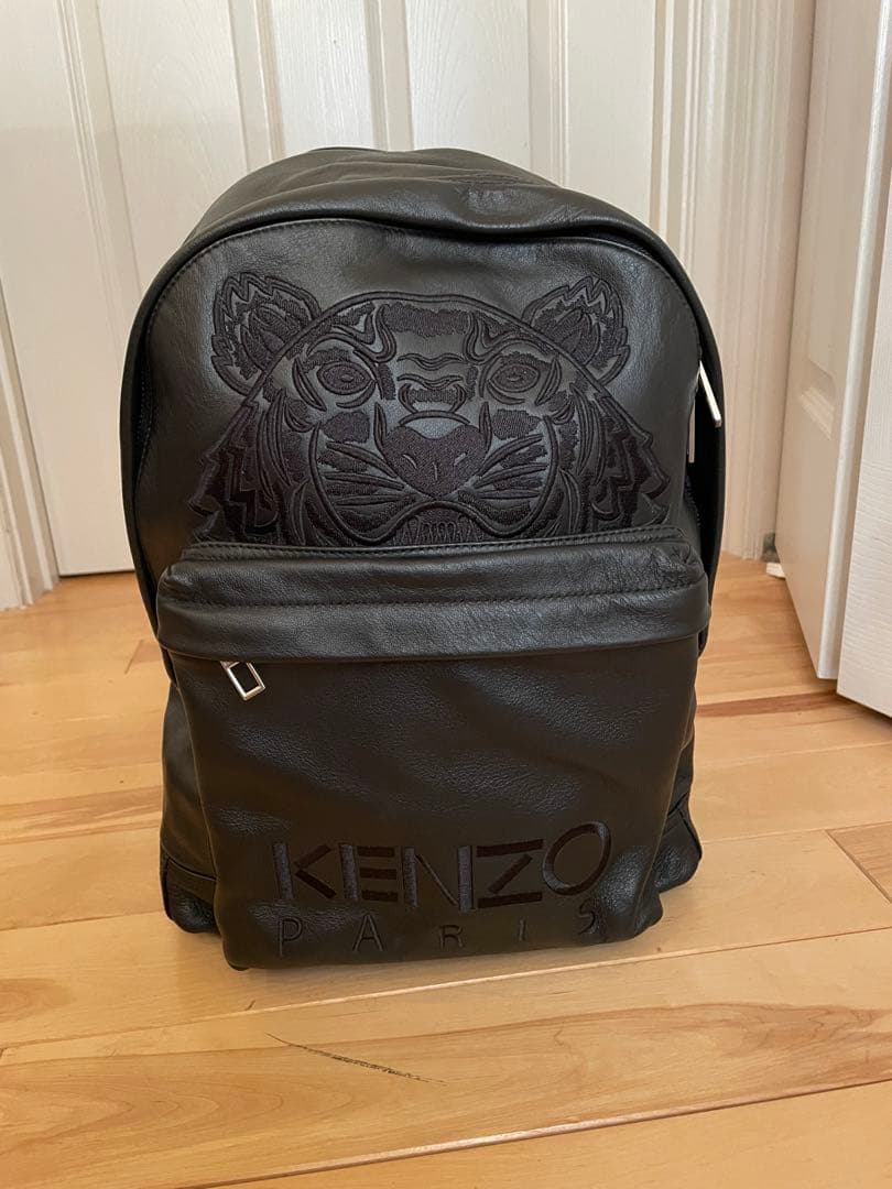 KENZO ケンゾー 本革 レザー リュック バックパック タイガー刺繍