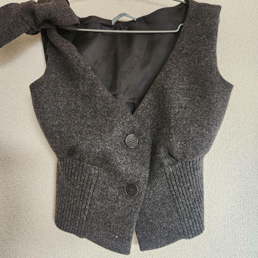 Gucci グッチ ウールショートベスト 38【訳あり】