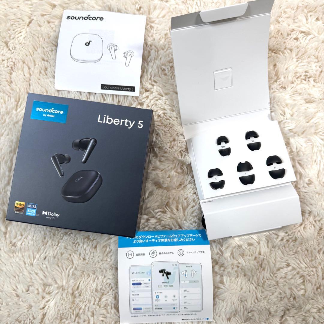 数回使用 soundcore Liberty5 イヤホン ワイヤレス 高音質