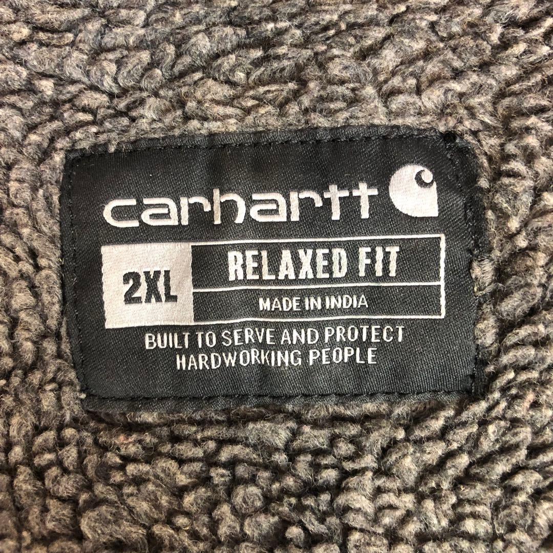 あ*様 古着 Carhartt カーハート フランネル シェルパラインドシャツジ