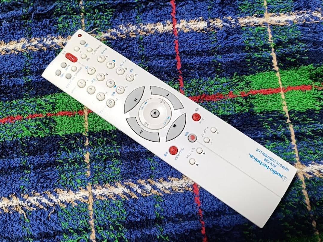 【保証付】オーディオテクニカ　テレビビデオ DVDリモコン ATV-528