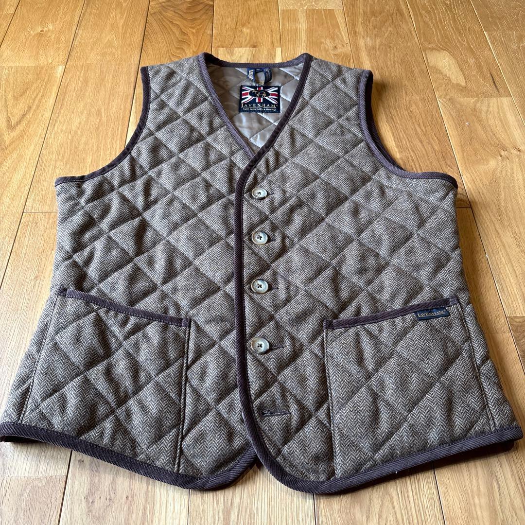 【希少】 ラベンハム　キルティングベスト（ウール）　定価35,000円程度