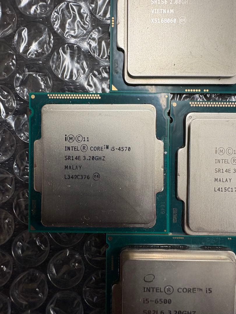 Intel cpu 7個セット