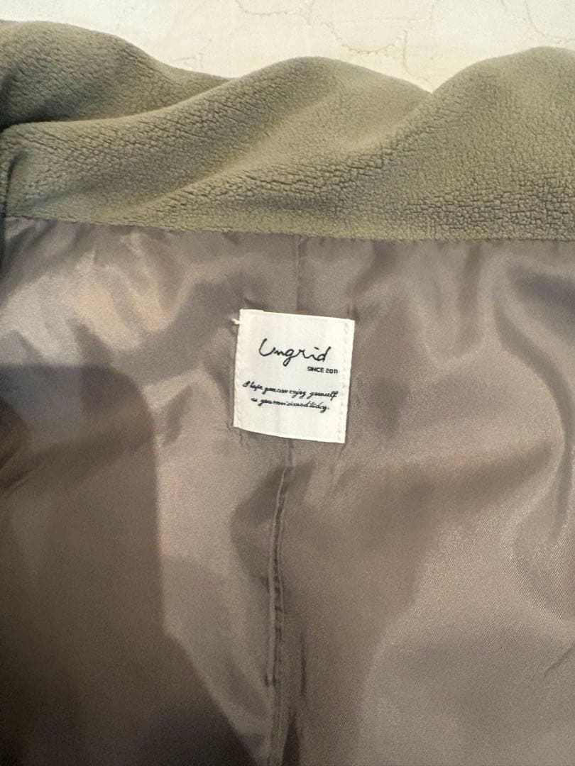 Ungrid ミドル丈ルーズシルエットダウン　ベージュ