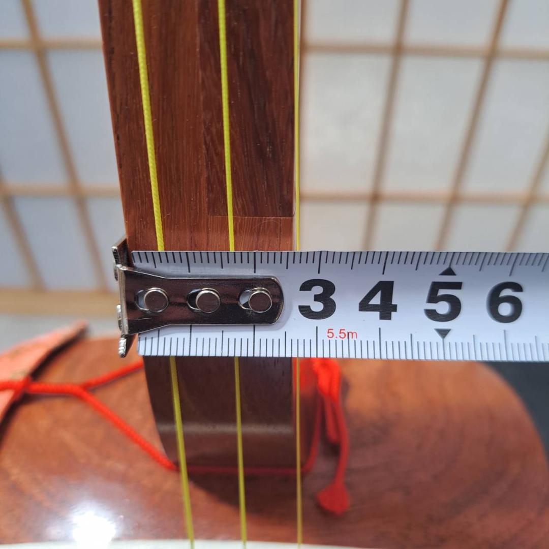 【現状品】三味線　棹太さ約2.55cm　皮破れなし　ソフトケース付き