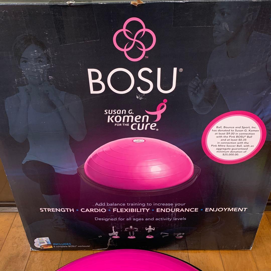未使用 BOSU バランストレーナー ピンク バランスボール　ボス