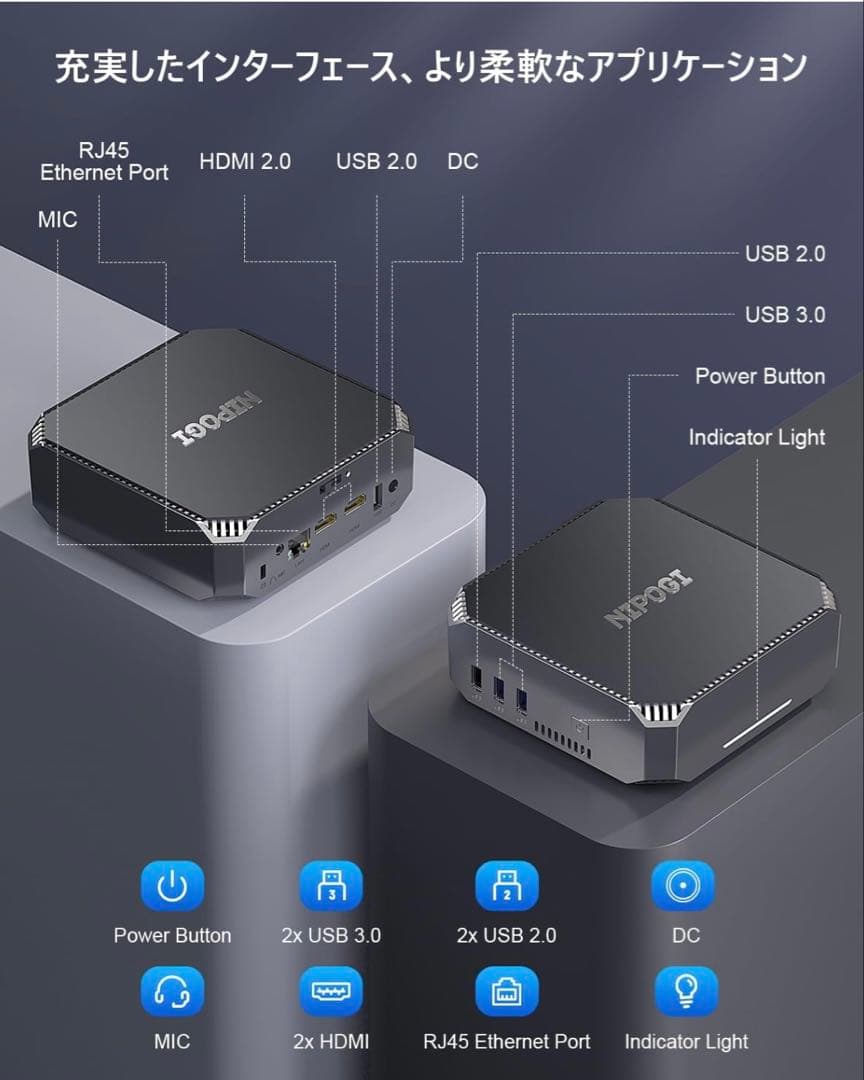 ミニpc n100 高速動作mini pc n100 最大3.4GHz 4C4T
