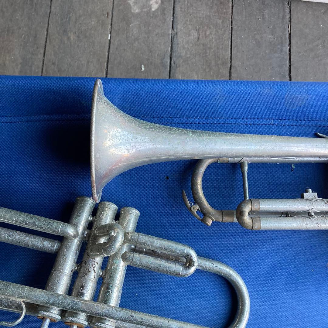 大幅値下げトランペット本体 2本セット 使用感あり錆汚れジャンクパーツ取り用2台