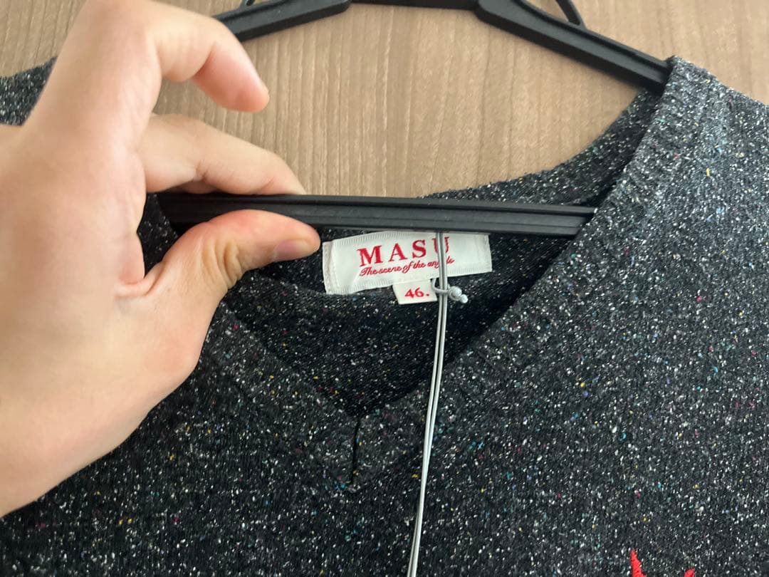 MASU SILK NEP SWEATER - BLACK サイズ46