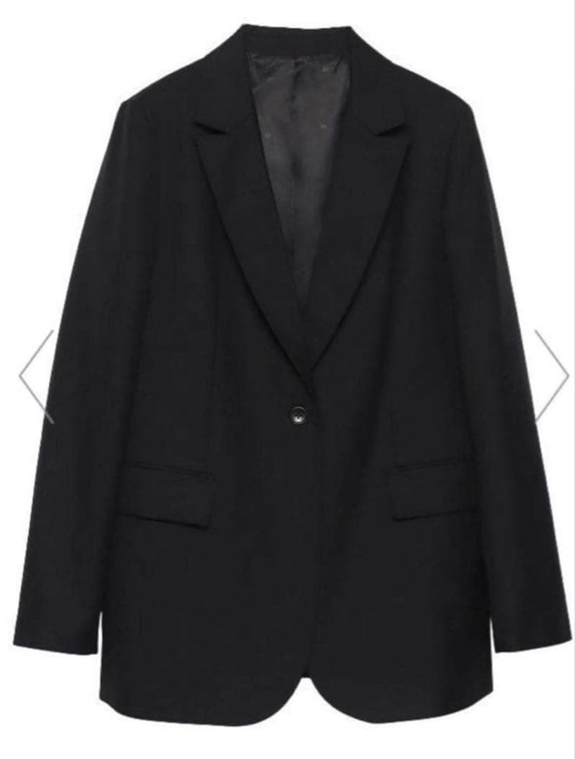 24時間限定値下げ‼️ anuans ウールブレンドシングルジャケット ブラック