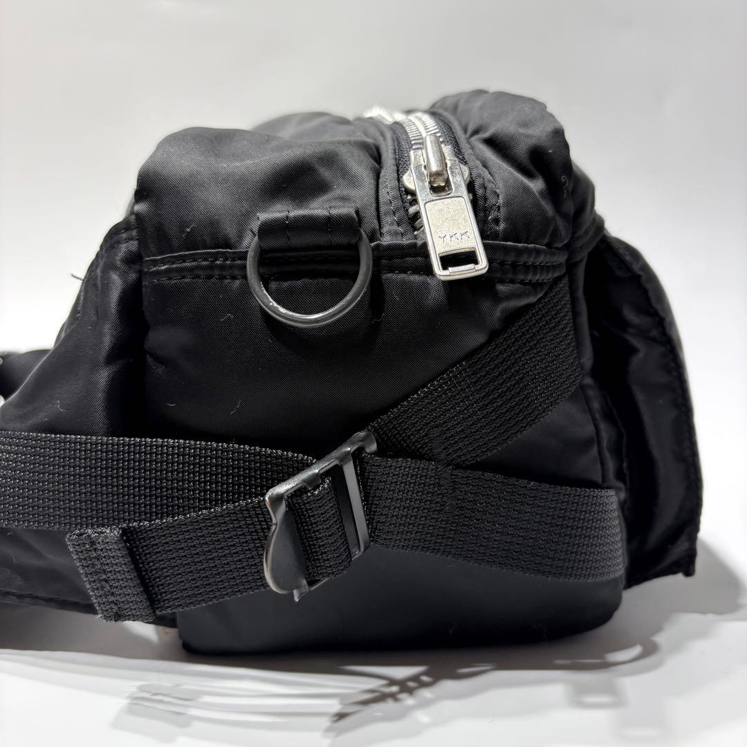 美品 PORTER ポーター タンカー ウエストバッグ ボディバッグ ブラック