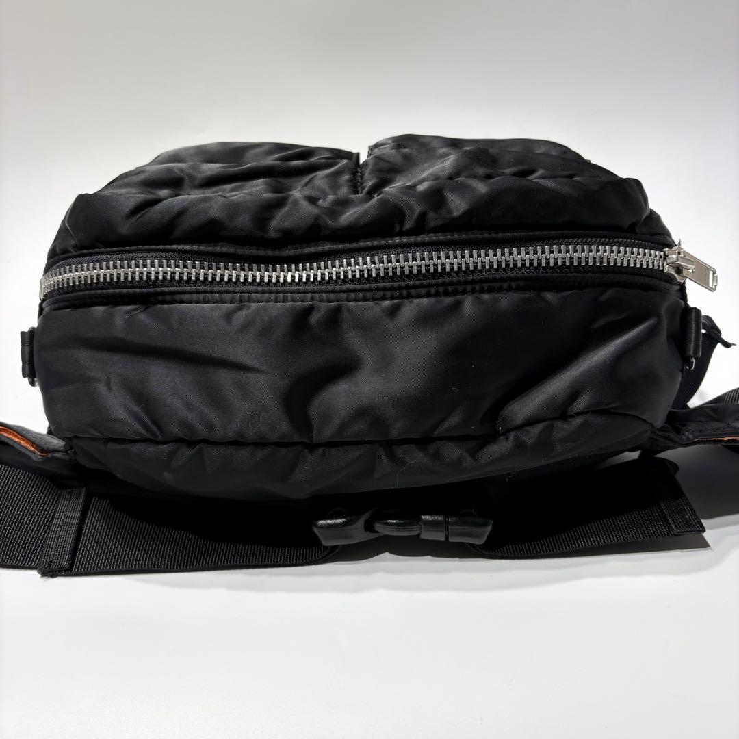 美品 PORTER ポーター タンカー ウエストバッグ ボディバッグ ブラック