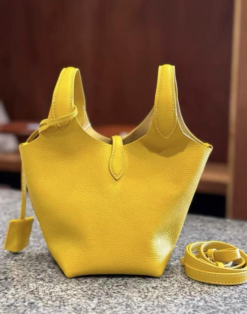 即日発送RALPH LAUREN ポロ・ラルフ・ローレン イエローハンドバッグ