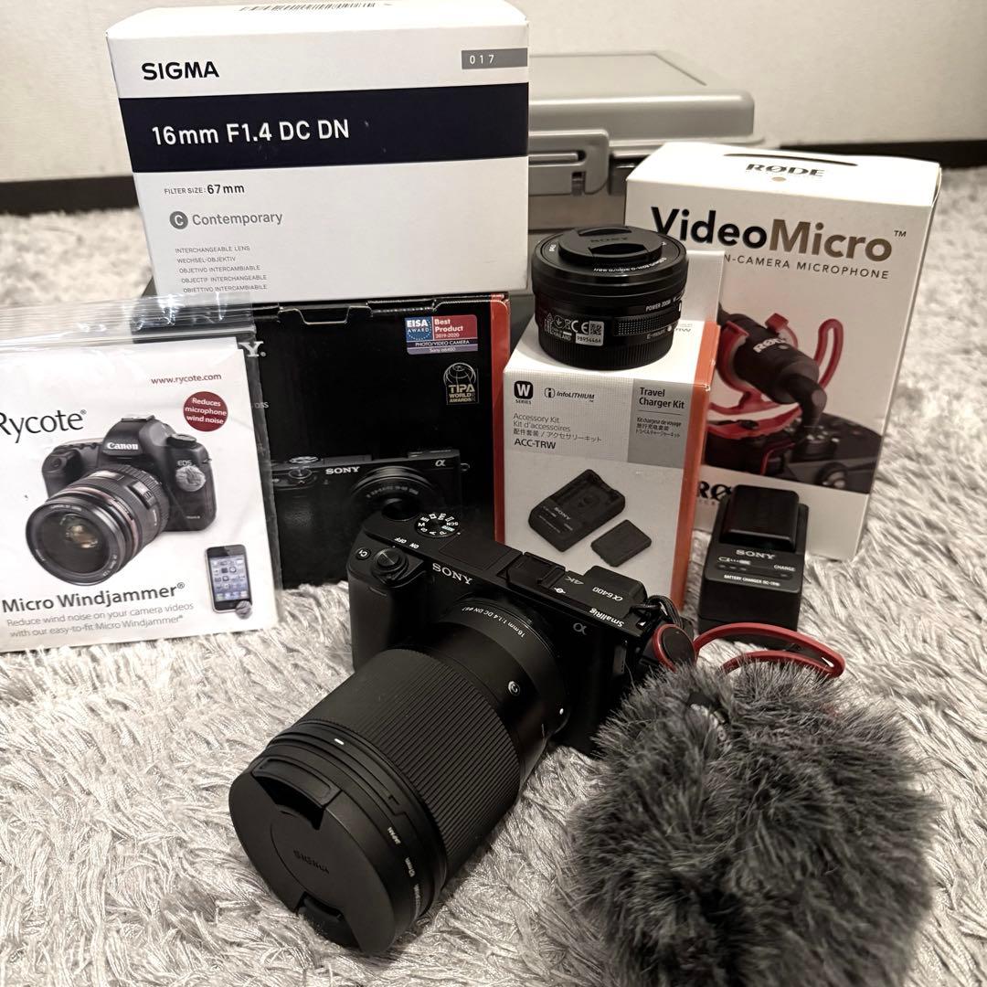 SONY α6400 Sigma 16mm F1.4セット