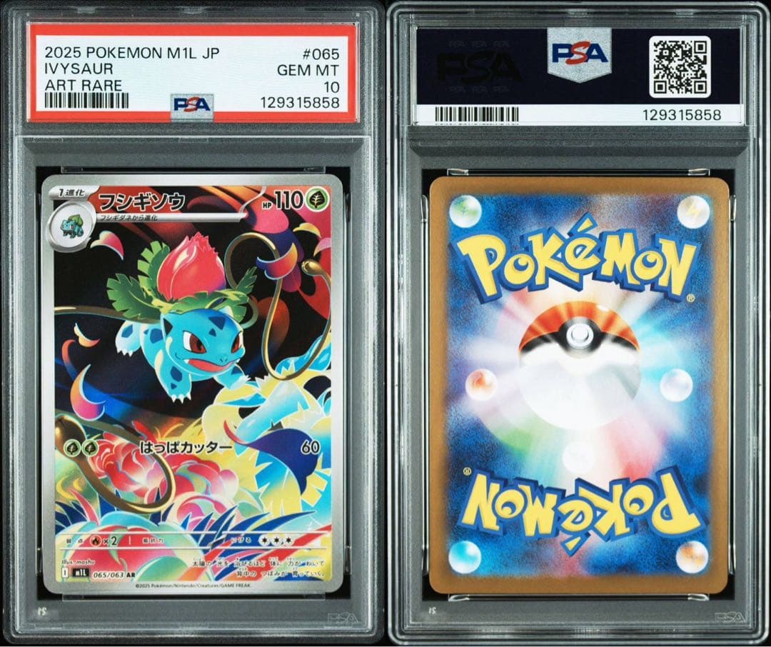 ポケモンカード フシギダネ フシギソウ フシギバナ sar 3連番 psa10