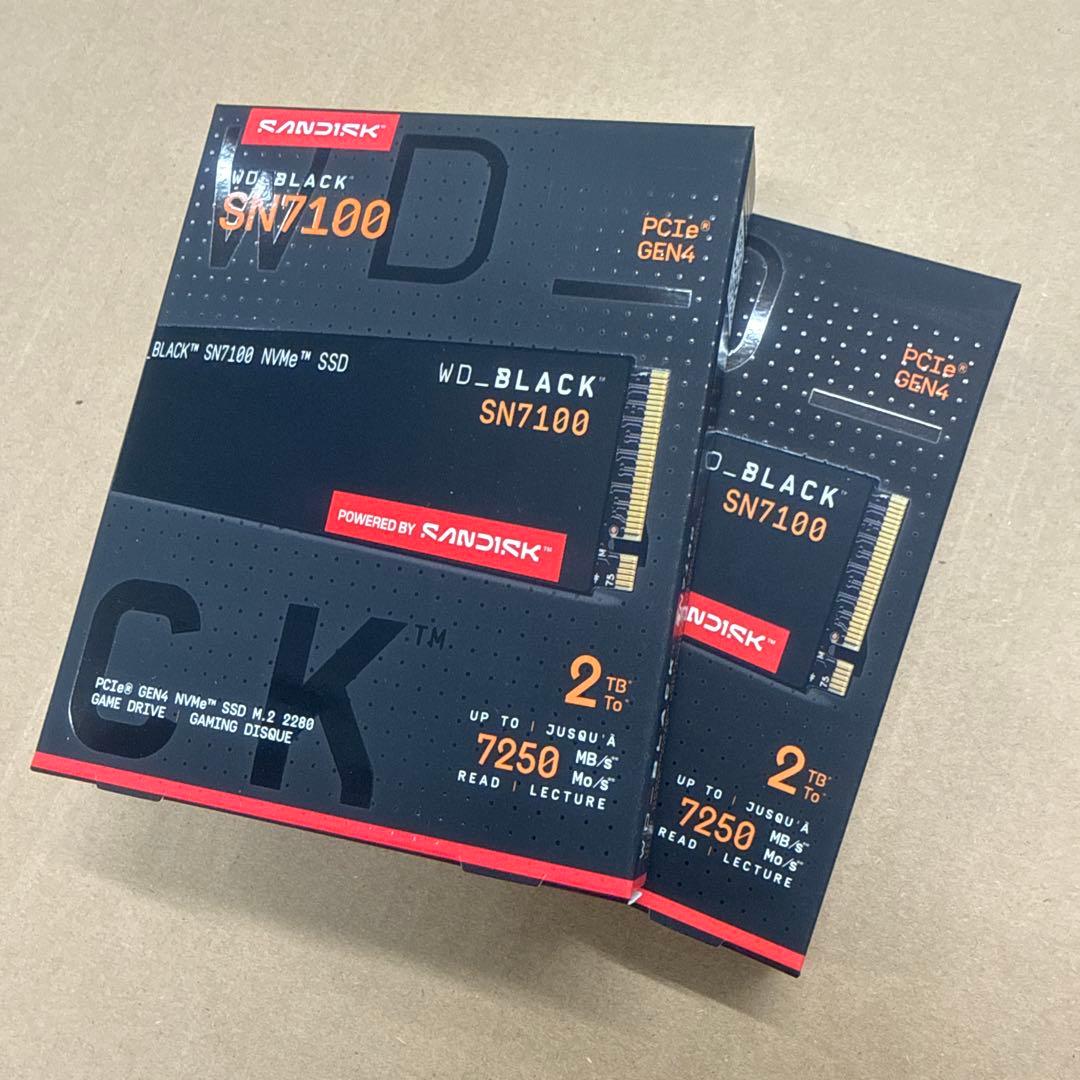 国内正規品　未開封　2個セット　WD_BLACK SN7100 2TB