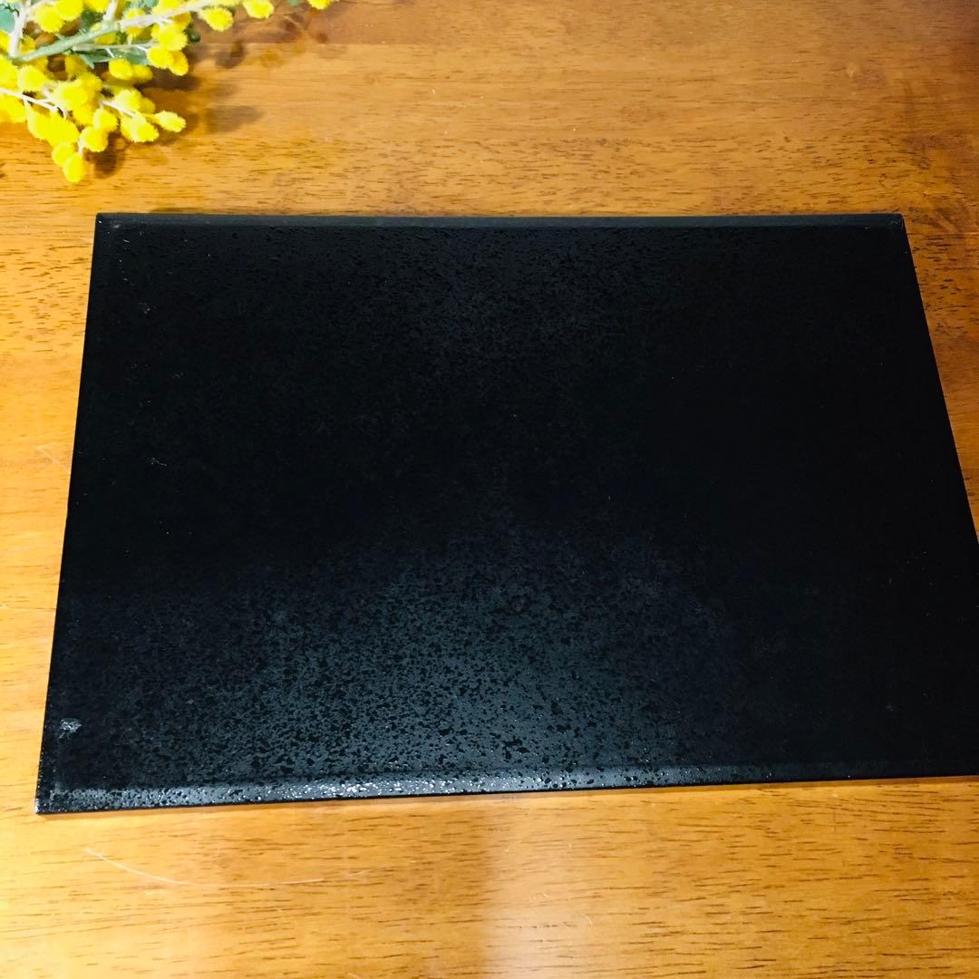 【伝統工芸】京都 漆器の井助　越前塗　根来 長手盆 布貼 瓢箪 春秋 2点セット