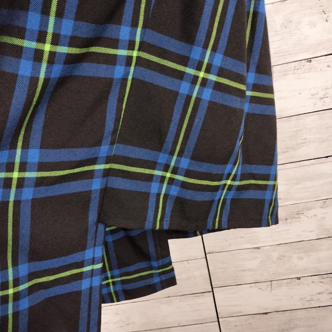 ヨウジヤマモト リミフゥ パンツスカート チェック 青