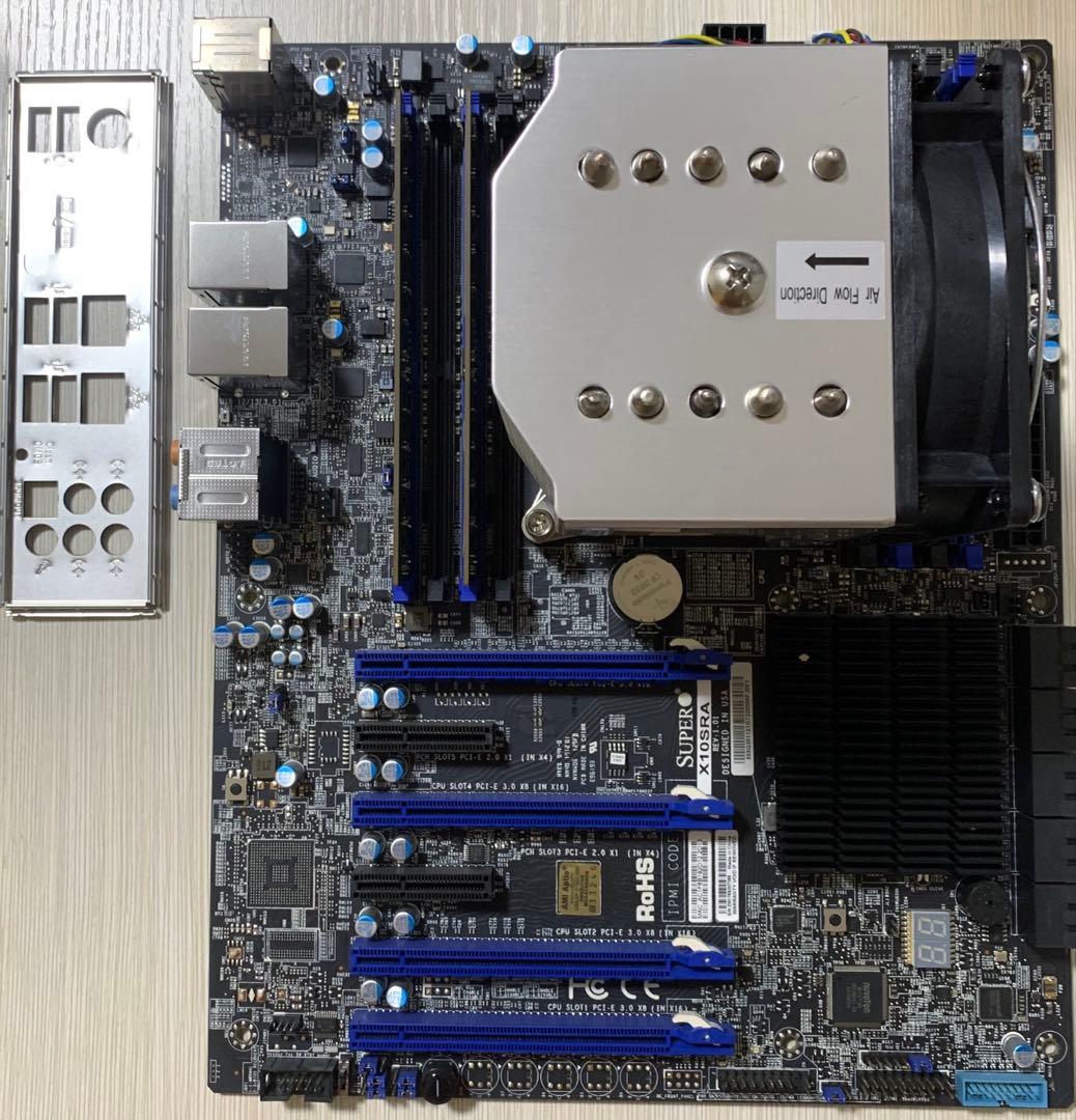 マザーボード Supermicro X10SRA + E5-2609v4 + RAM32GB