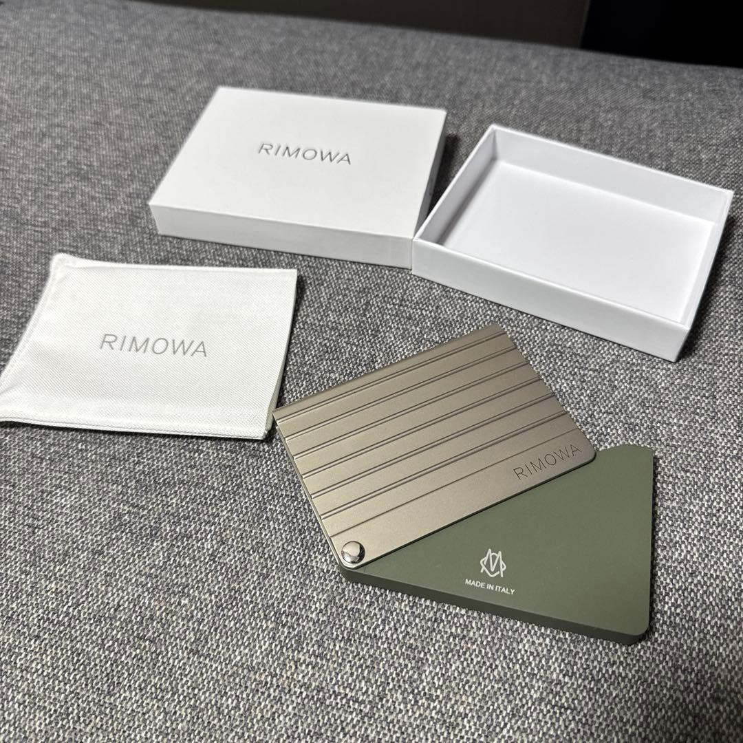RIMOWA リモワ アルミニウム カードケース 名刺入れ チタニウム