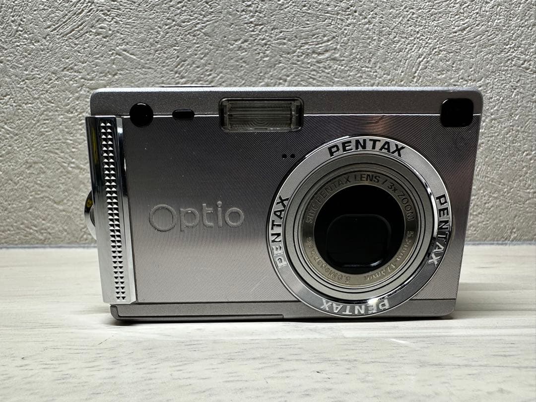 希少【美品】PENTAX OPTIO S5I デジカメ　シルバー ペンタックス