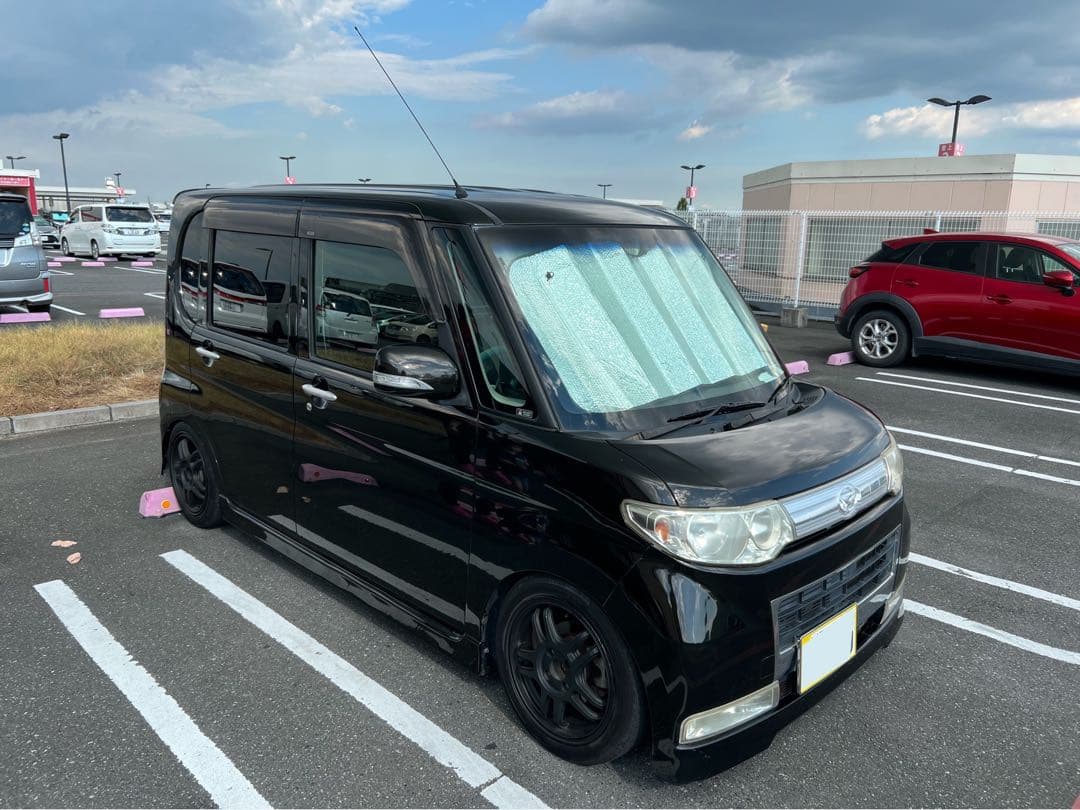 L375Sタント　テイン車高調+他車種リアバネ流用セット　嫁車車高短顔真赤キット