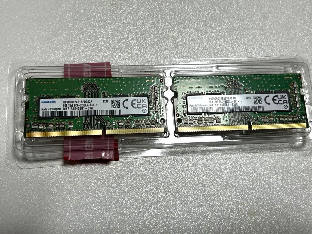 samsung ddr4 【合計16gb】8gb×2