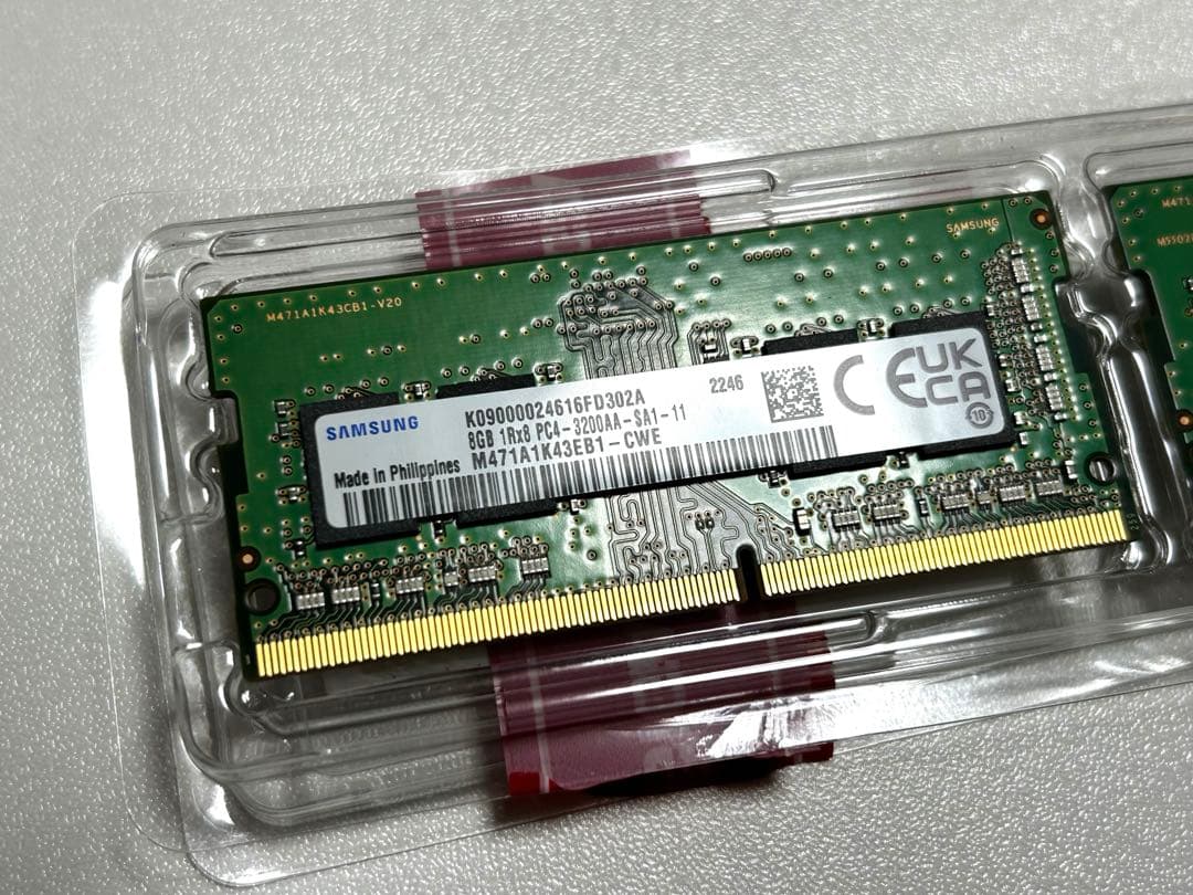samsung ddr4 【合計16gb】8gb×2
