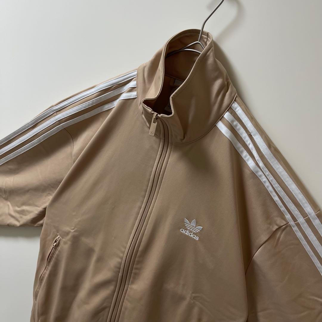 新品XL】アディダス トラックジャケット ジャージトップ ベージュブラウン茶