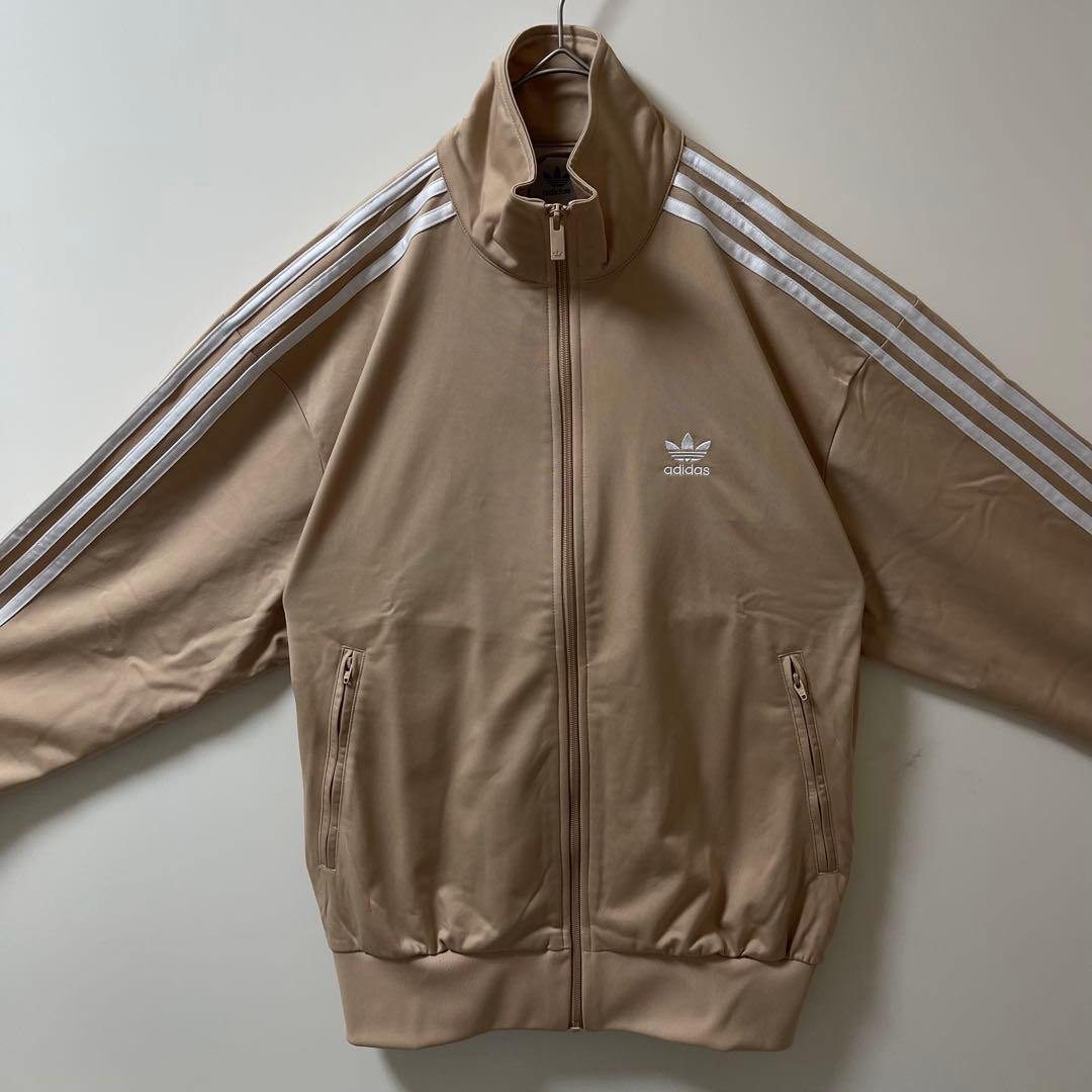 新品XL】アディダス トラックジャケット ジャージトップ ベージュブラウン茶