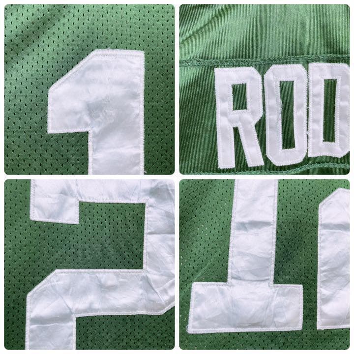 超希少【NFL】リーボック グリーンベイ パッカーズ チーム刺繍 ゲームシャツ