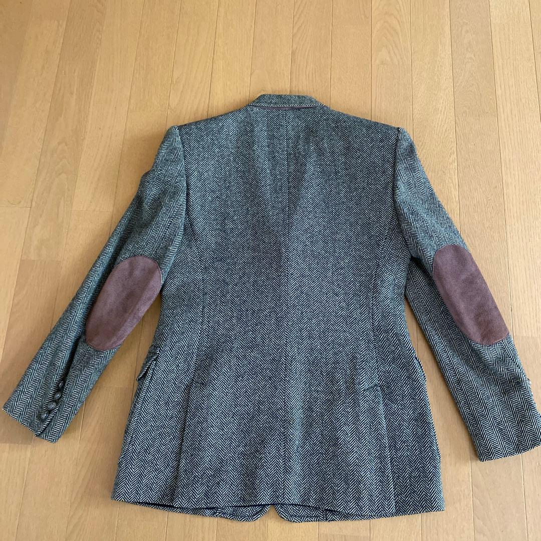 ラルフローレンRalphLauren テーラードJK肘当馬のボタン ツィード