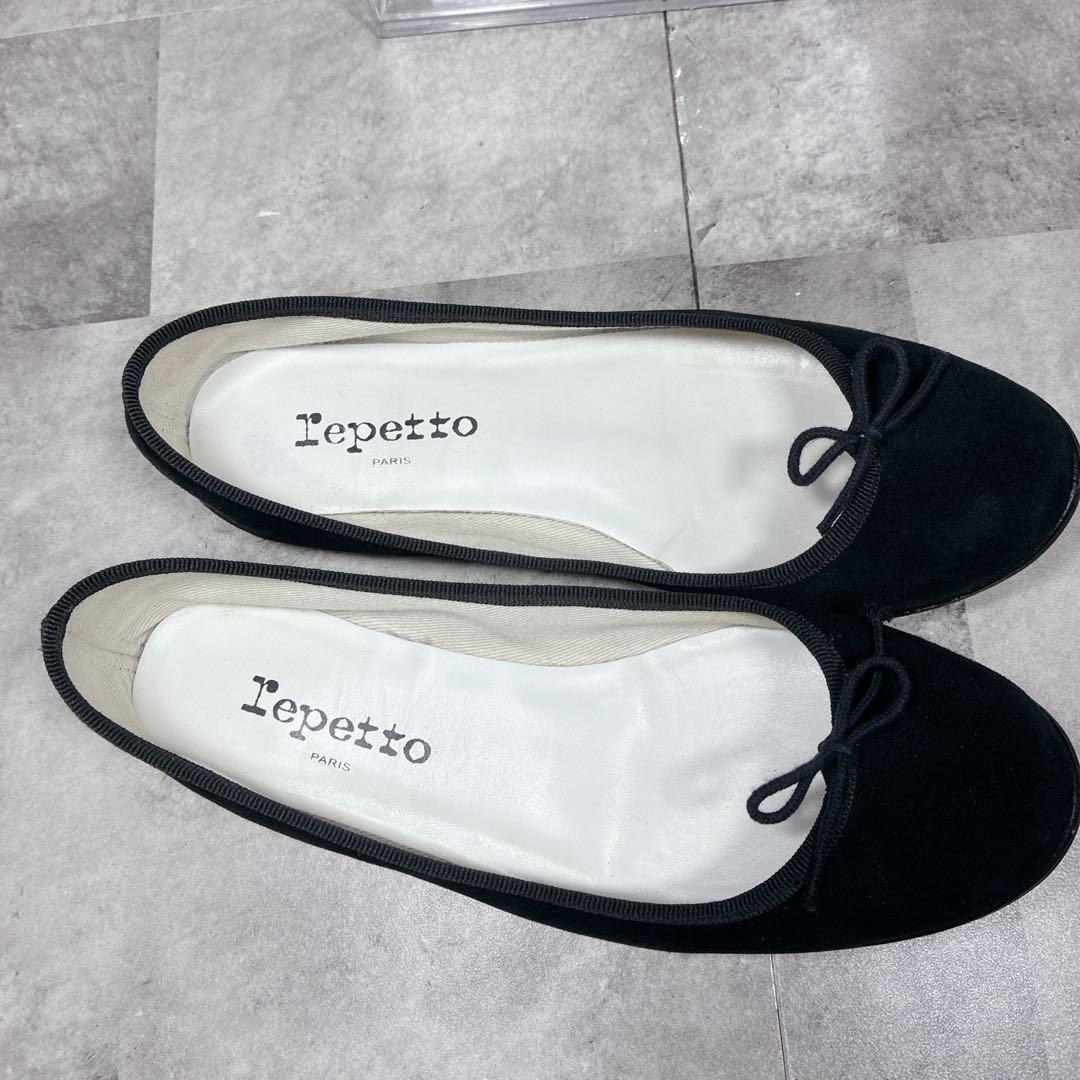 靴 repetto cendrillon ballet shoes suede