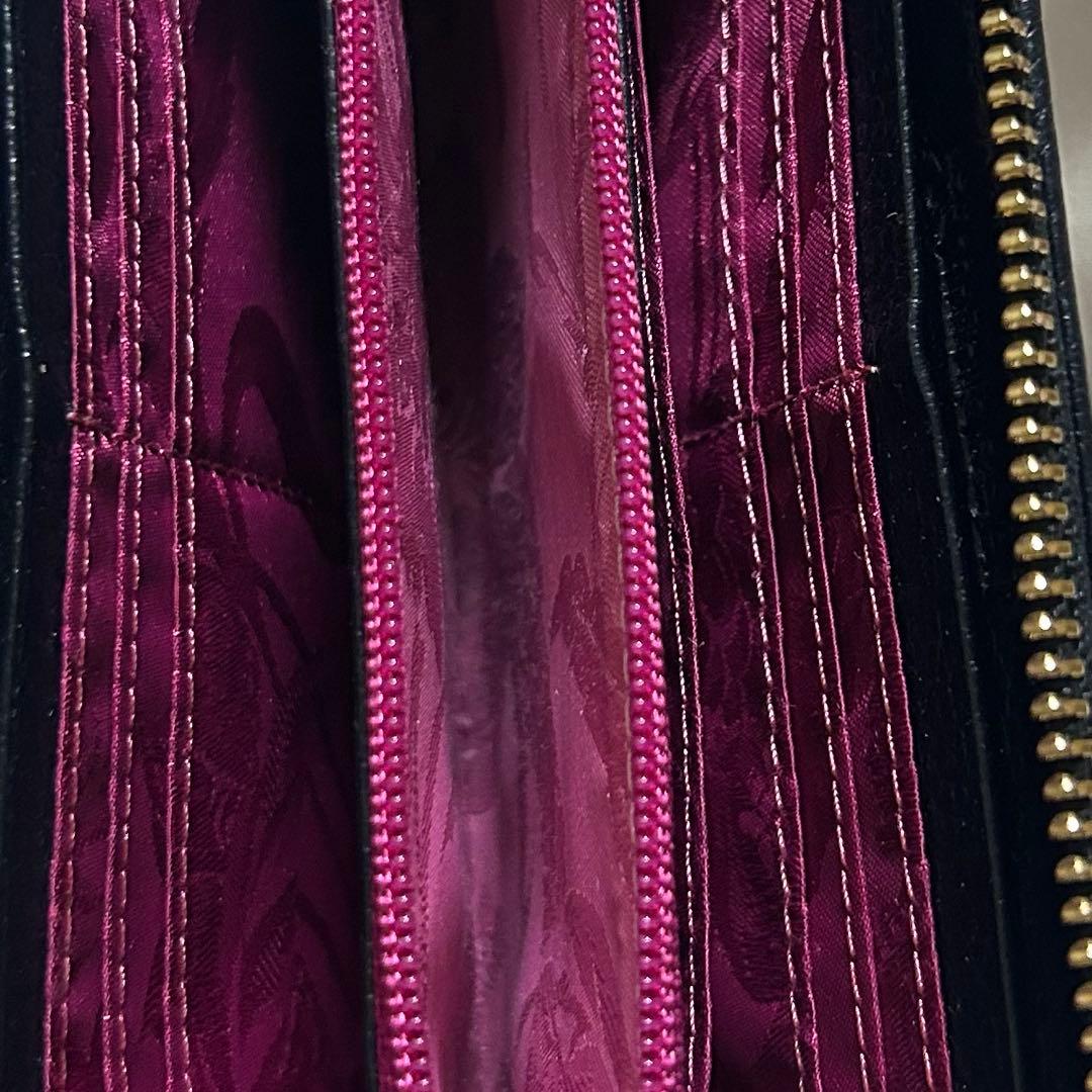 Think Bee! シンクビー　オーバーザレインボー L型　長財布　刺繍黒