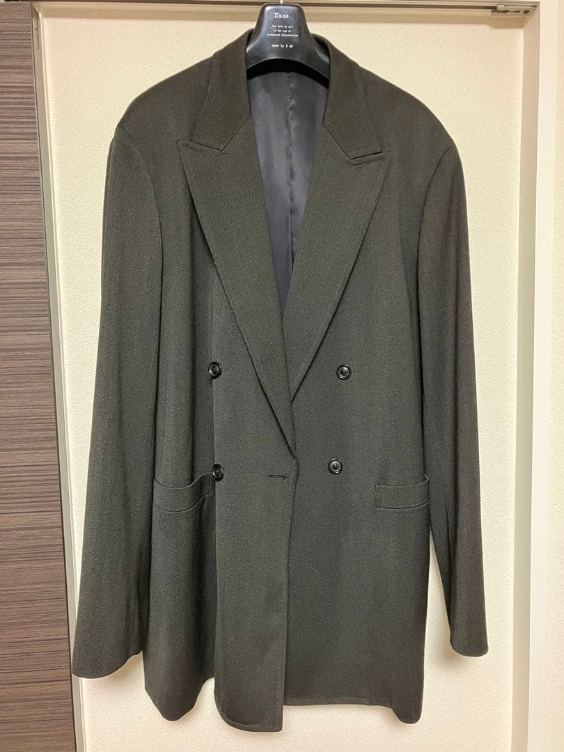 ジャケット・アウター ULTERIOR MELANGE WOOL GABARDINE D/B JKT