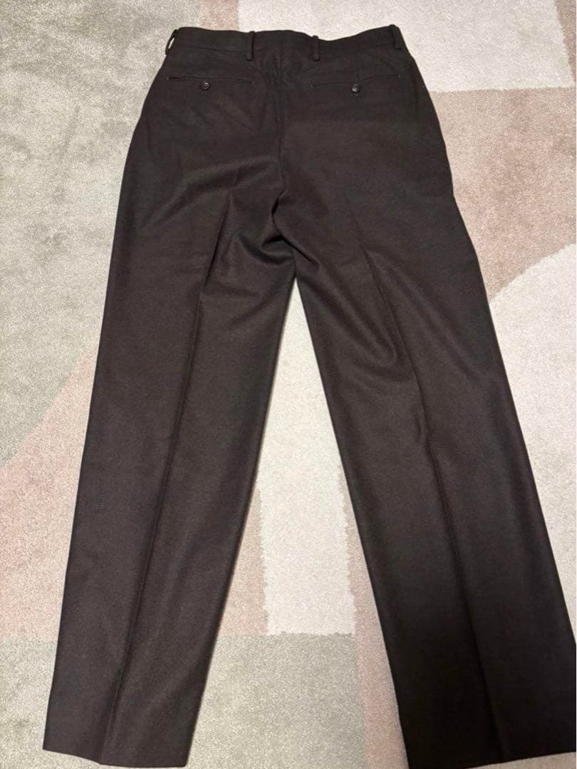 パンツ Auralee wool fulling flannel slacks 3
