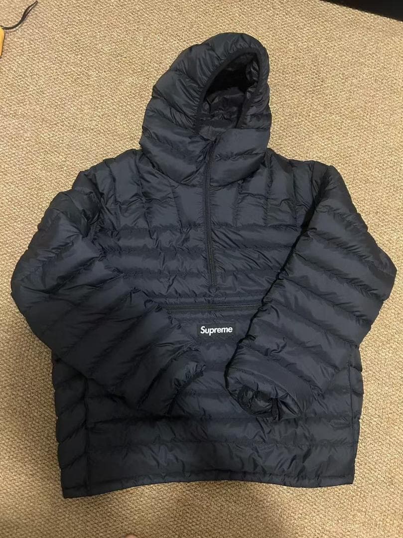 Supreme プルオーバーダウンジャケット 黒~~~