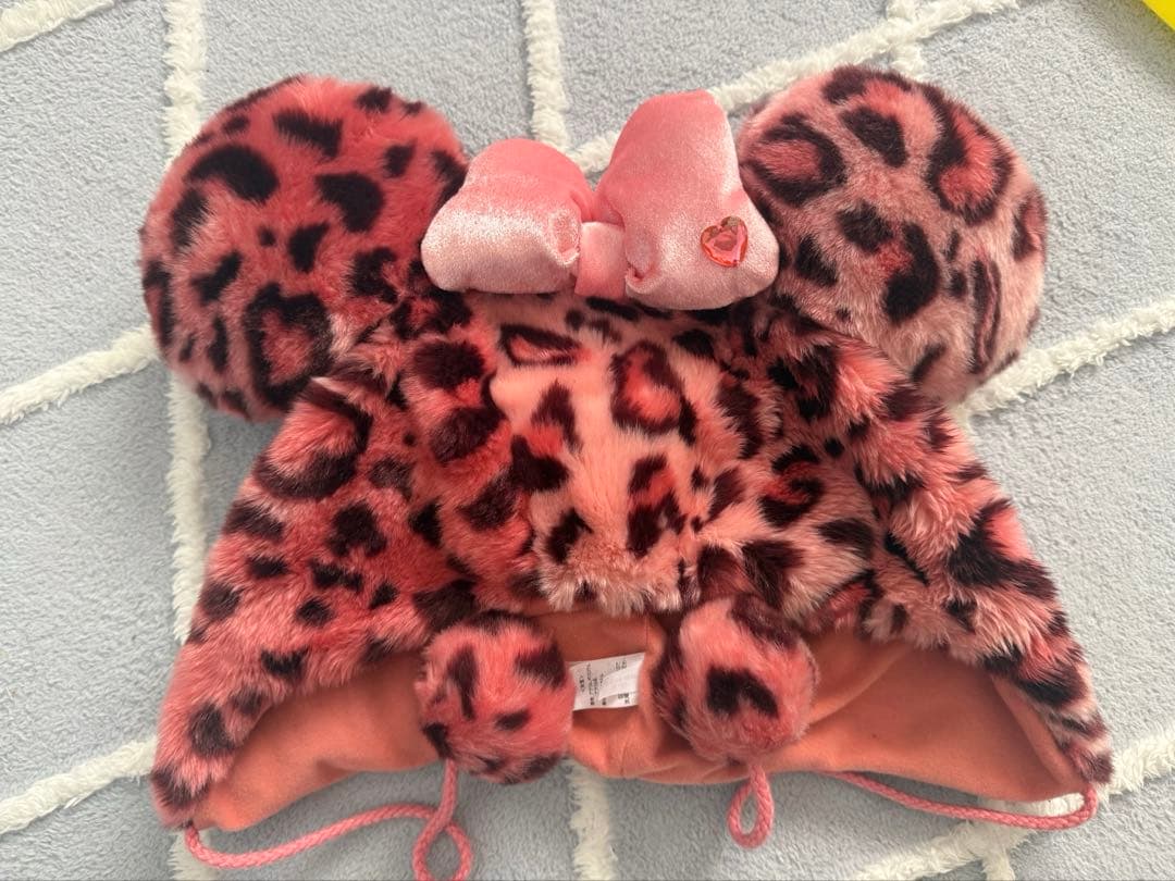 ディズニーリゾート　ヒョウ柄　手袋　ミトン