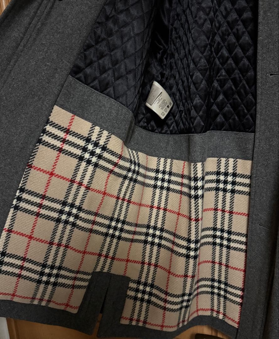【極美品】BURBERRY グレーピーコート