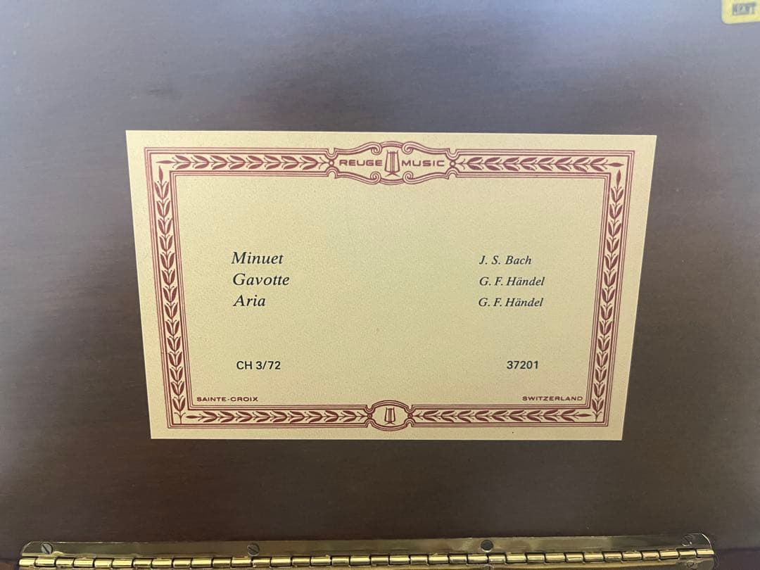 （最終値下げ中）リュージュ　オルゴール　72弁　象嵌