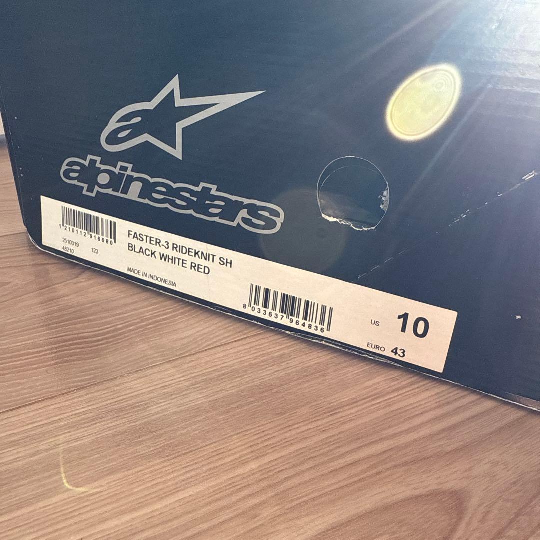 alpinestas FASTER-3 RIDEKNIT SH サイズ10
