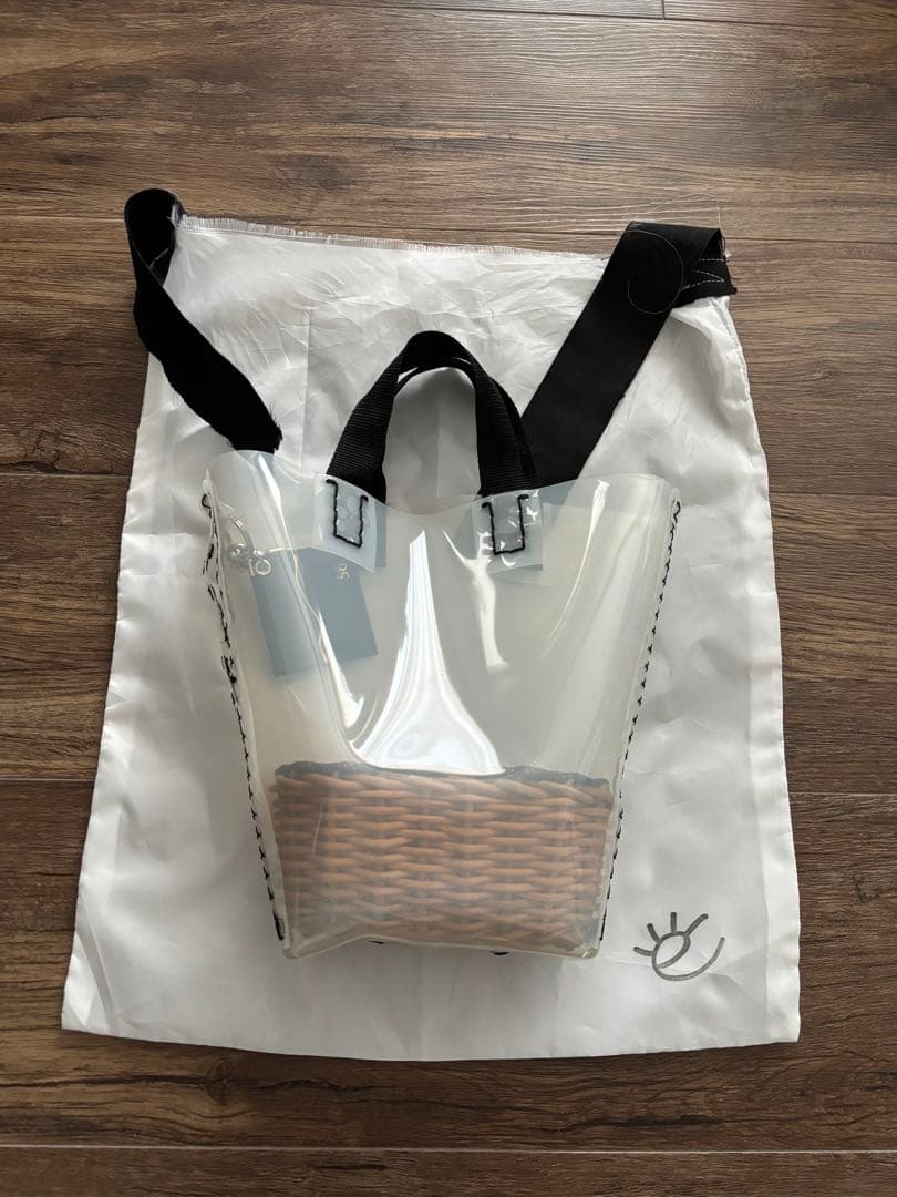 eb.a.gos エバゴス　かごバッグ　ミルク・ヘイジーバスケット