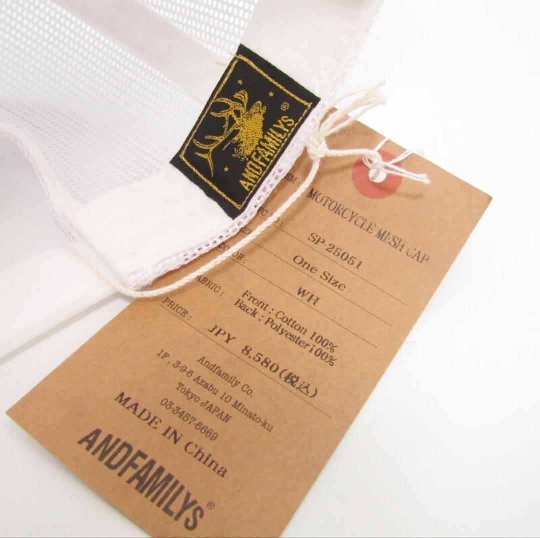 ANDFAMILYS MOTORCYCLE MESH CAP【新品・未使用】