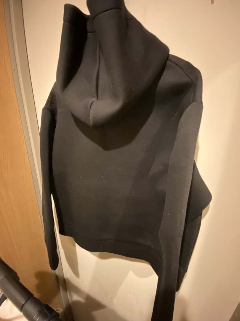 noble ダンボールニットフーデットパーカー　ブラック