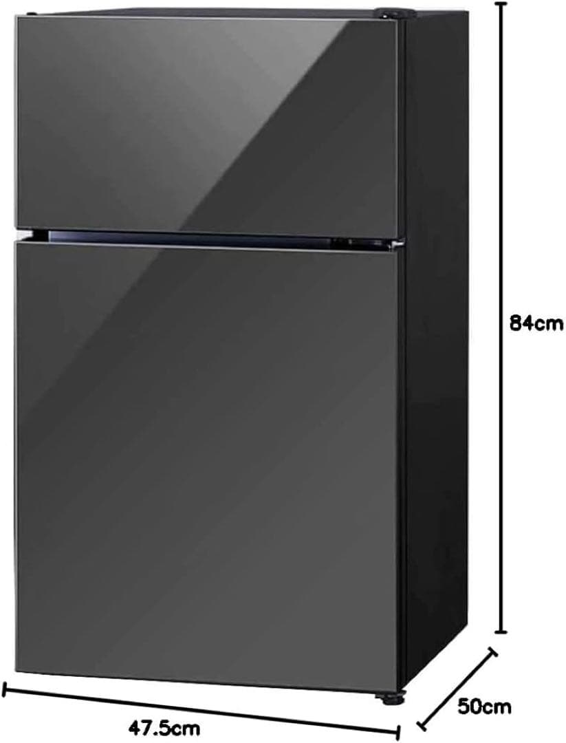 アイリスプラザ 冷凍冷蔵庫 81L ブラック PRC-B082DM-B 送料無料