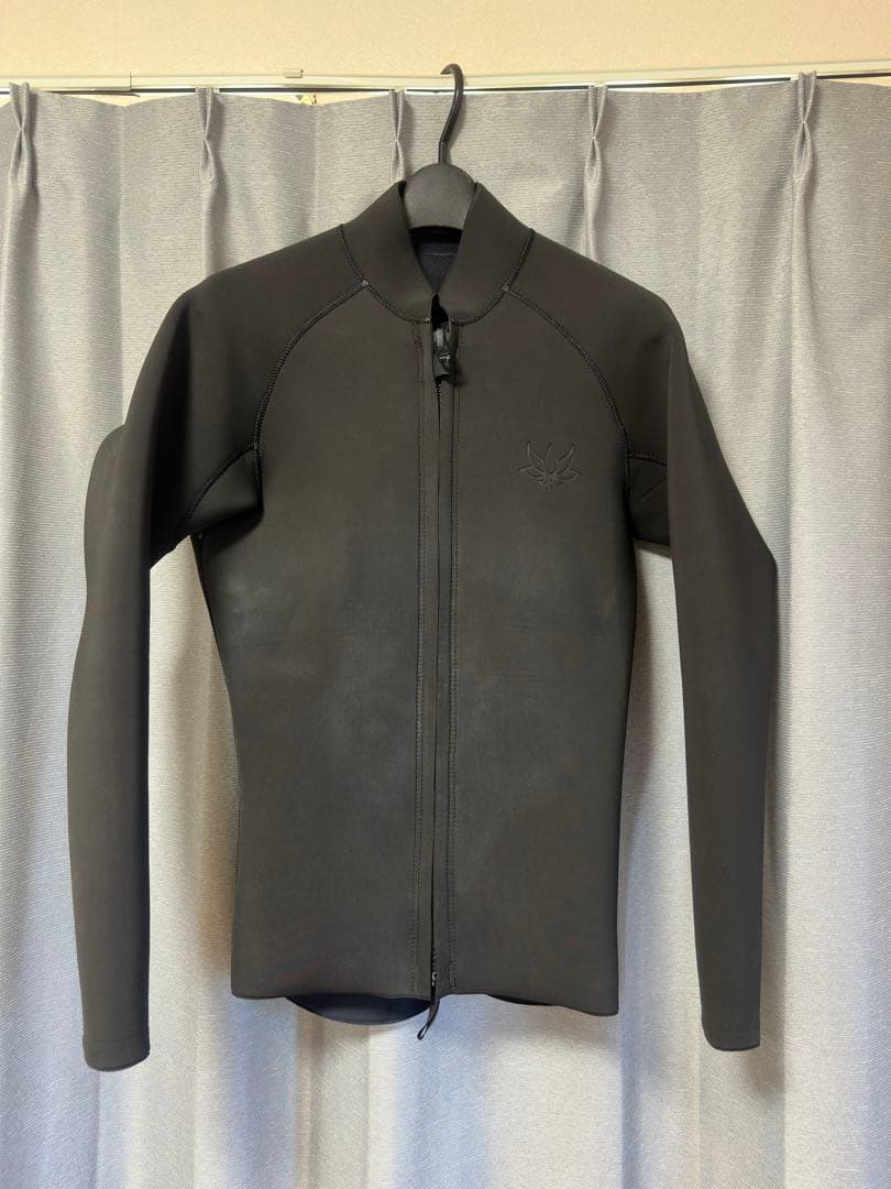 AXXECLASSIC 2mmフロントジップジャケットL黒ジャージ