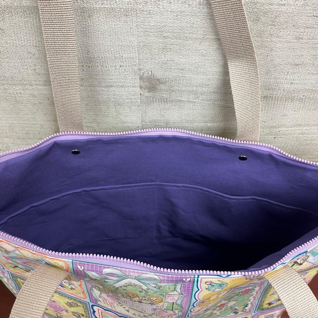 yukiemonハンドメイド　45㎝ファスナービッグトートバック　③