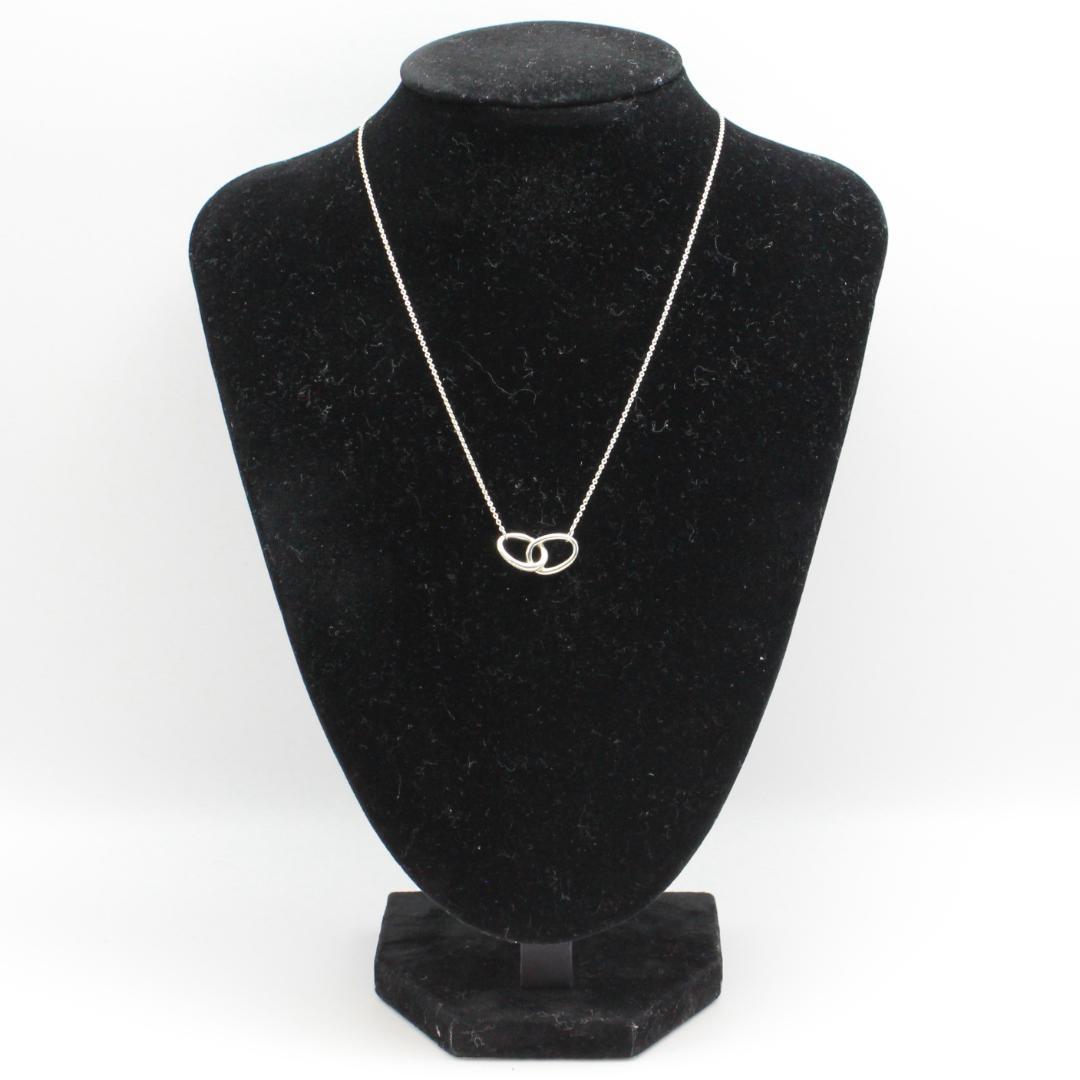 美品 Tiffany&Co. ティファニー ダブルループ シルバー ネックレス