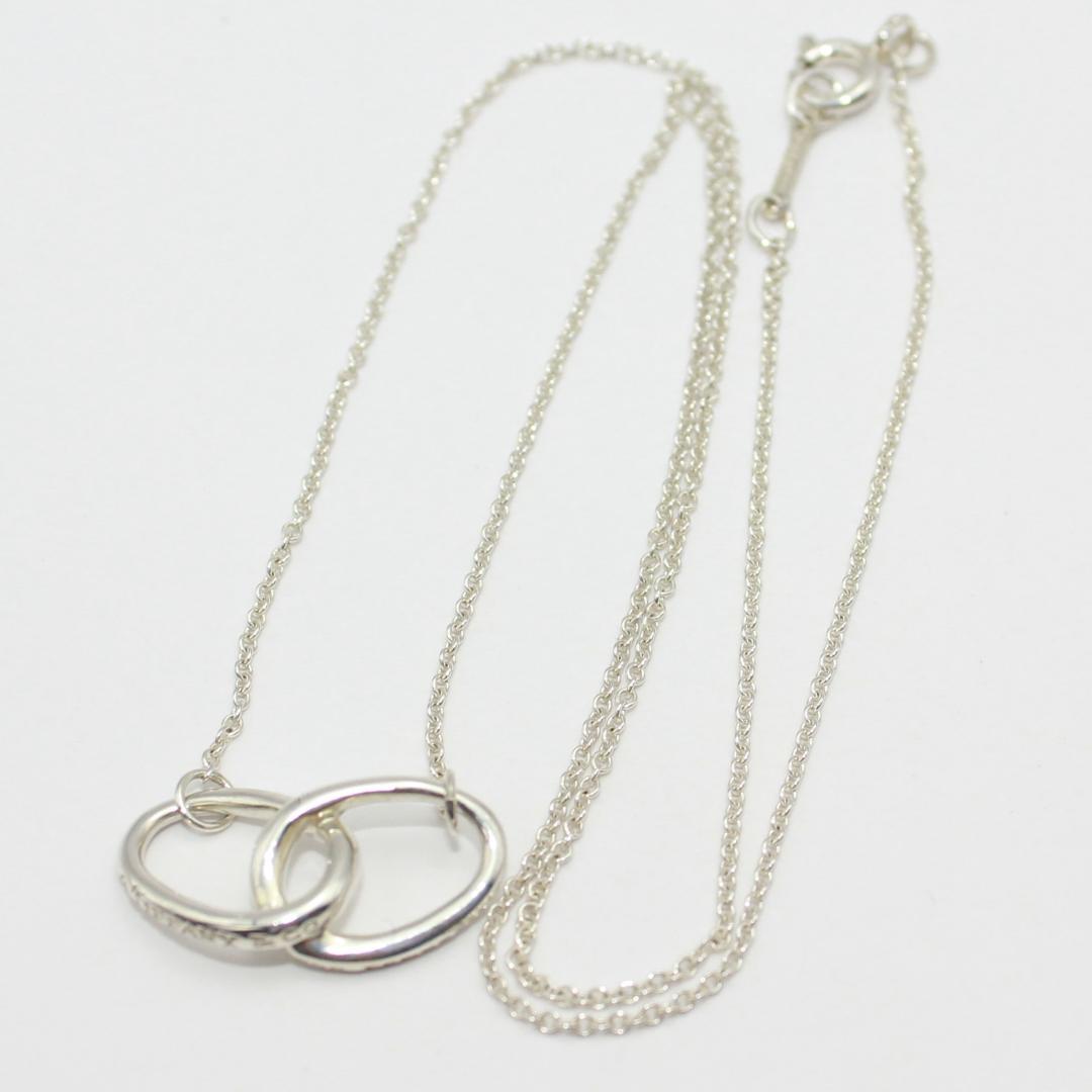 美品 Tiffany&Co. ティファニー ダブルループ シルバー ネックレス